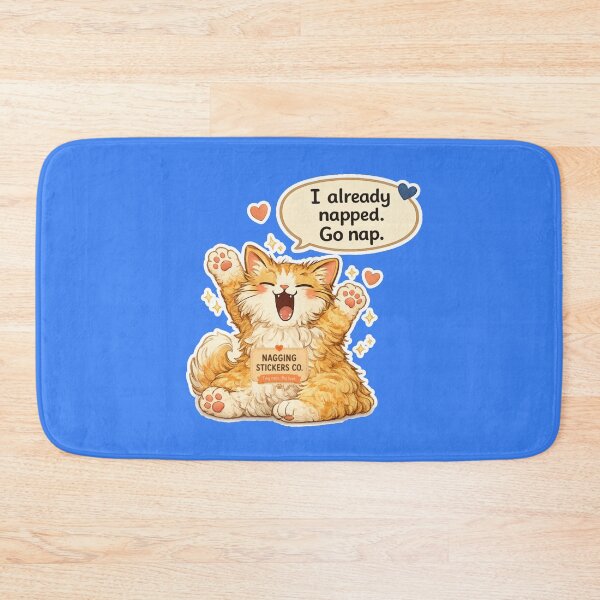 Item preview, NAGGING CAT LaMaisonOfMY I ALREADY NAPPED, GO NAP. COLLECTION | ELECTRIC BLUE Edition | No.02 designed and sold by LaMaisonOfMY.