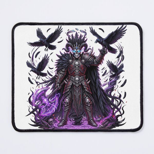 Item preview, Raven Skull King Sticker | Gothic Necromancer Reaper | Dark Fantasy Art designed and sold by Ghost Of Chill.