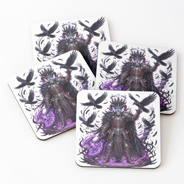 Item preview, Raven Skull King Sticker | Gothic Necromancer Reaper | Dark Fantasy Art designed and sold by Ghost Of Chill.
