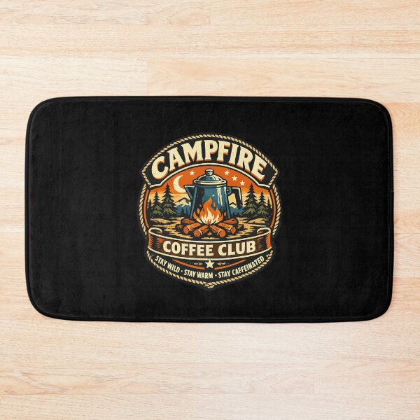Item preview, Campfire Coffee Club Vintage Camping Outdoor Adventure designed and sold by hobrath.