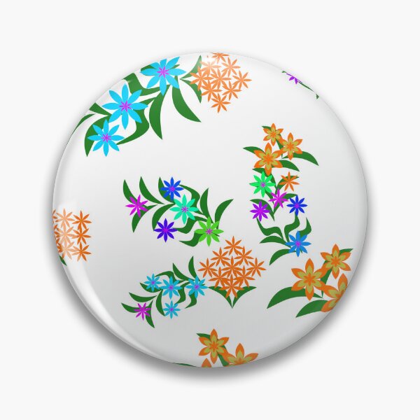 Item preview, Colorful Spring Blossom Floral Vector Illustration with Decorative Leaves designed and sold by Ei-Ei.