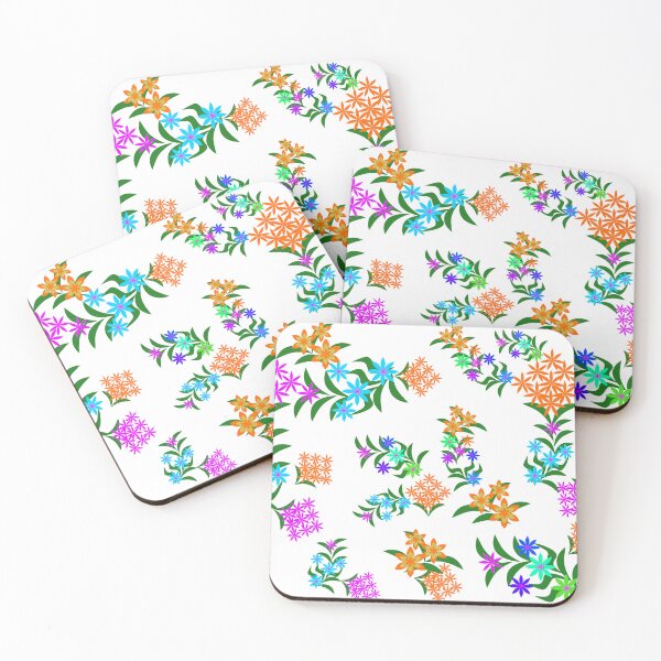 Item preview, Colorful Spring Blossom Floral Vector Illustration with Decorative Leaves designed and sold by Ei-Ei.