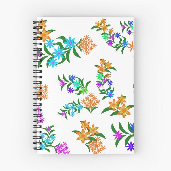 Item preview, Colorful Spring Blossom Floral Vector Illustration with Decorative Leaves designed and sold by Ei-Ei.