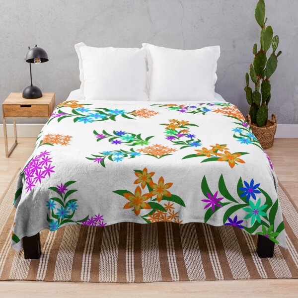 Item preview, Colorful Spring Blossom Floral Vector Illustration with Decorative Leaves designed and sold by Ei-Ei.