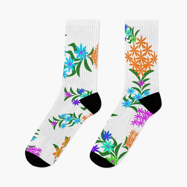Item preview, Colorful Spring Blossom Floral Vector Illustration with Decorative Leaves designed and sold by Ei-Ei.
