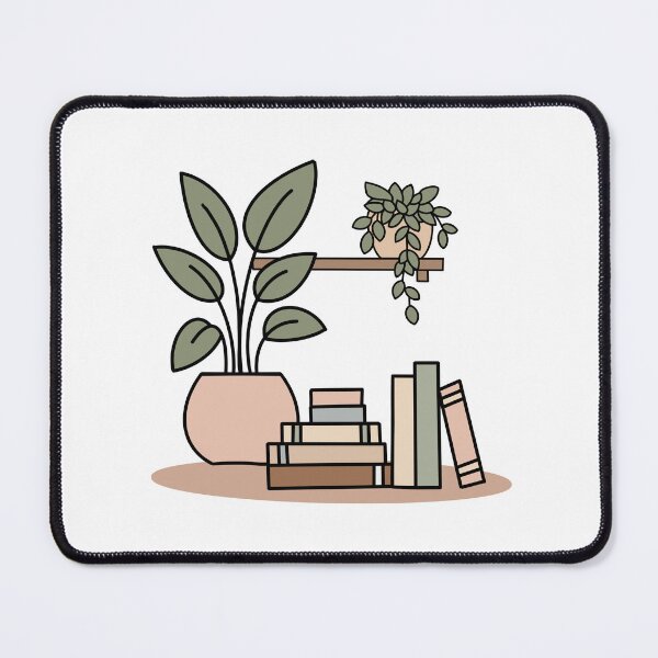 Item preview, Books & Houseplants | Cozy Boho Reading Corner Illustration designed and sold by hejlele.