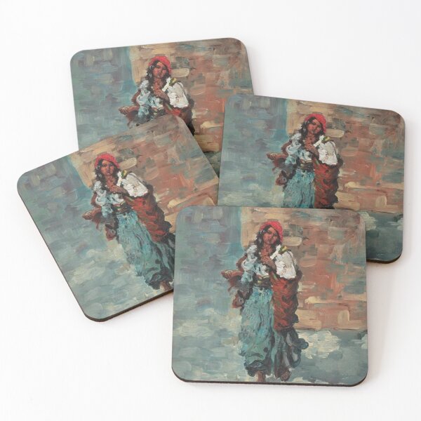 Item preview, Gypsy Woman with Red Headscarf designed and sold by SharonTheFirst.