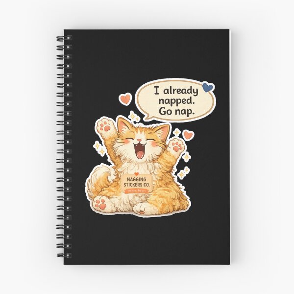 Item preview, NAGGING CAT LaMaisonOfMY I ALREADY NAPPED, GO NAP. COLLECTION | BLACK Edition | No.02 designed and sold by LaMaisonOfMY.