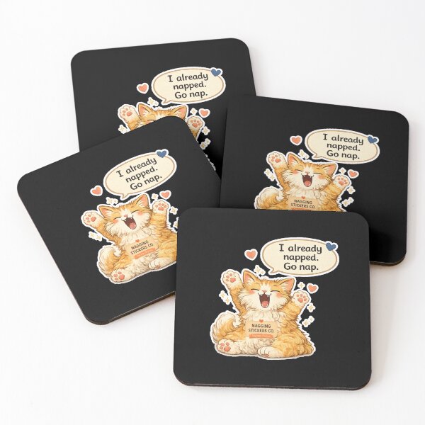 Item preview, NAGGING CAT LaMaisonOfMY I ALREADY NAPPED, GO NAP. COLLECTION | BLACK Edition | No.02 designed and sold by LaMaisonOfMY.