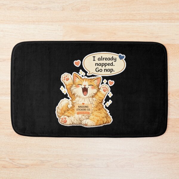 Item preview, NAGGING CAT LaMaisonOfMY I ALREADY NAPPED, GO NAP. COLLECTION | BLACK Edition | No.02 designed and sold by LaMaisonOfMY.