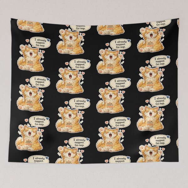 Item preview, NAGGING CAT LaMaisonOfMY I ALREADY NAPPED, GO NAP. COLLECTION | BLACK Edition | No.02 designed and sold by LaMaisonOfMY.