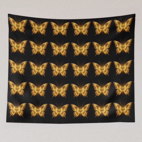 Item preview, Mariposa dorada - Decoración de pared de lujo en negro y dorado designed and sold by Ambrozja.