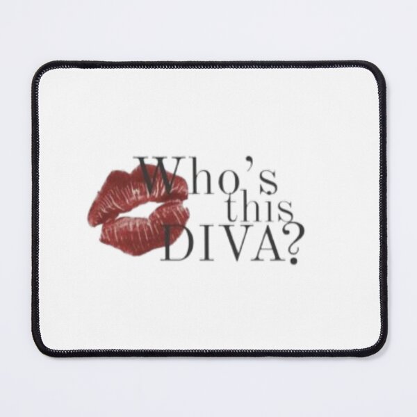 Item preview, Whos This Diva Red Kiss Lips designed and sold by DESIGN DIMENSION .