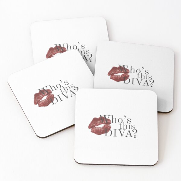 Item preview, Whos This Diva Red Kiss Lips designed and sold by DESIGN DIMENSION .