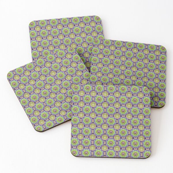 Item preview, Granny Square Crochet Pattern Seventies Retro Lilac Beige Pattern  designed and sold by taiche.