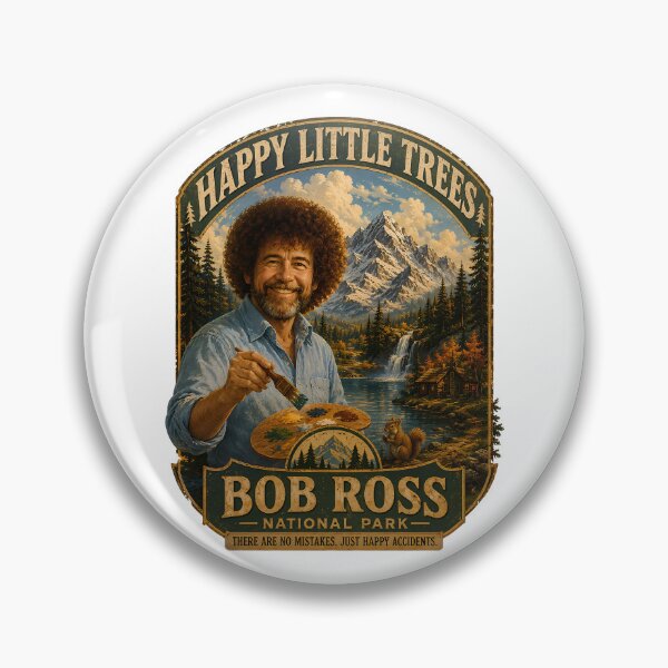 Artikelvorschau, Bob Ross Nationalpark – Vintage-Poster „Fröhliche kleine Bäume“ entworfen und verkauft von karamram.