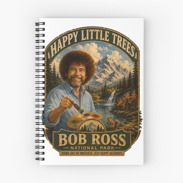 Artikelvorschau, Bob Ross Nationalpark – Vintage-Poster „Fröhliche kleine Bäume“ entworfen und verkauft von karamram.