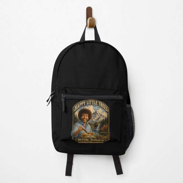Item preview, Bob Ross National Park – Happy Little Trees Vintage Poster designed and sold by karamram.
