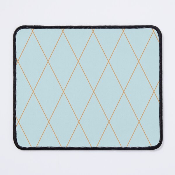 Item preview, Soft Orange Diamond Lines on Aqua designed and sold by Art in My Loft.