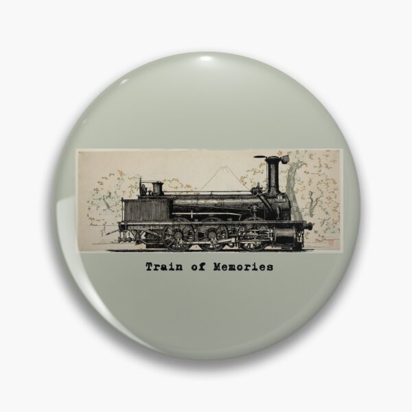 Item preview, Vintage Steam Train of Memories - Antique Locomotive Art designed and sold by MINARAH.