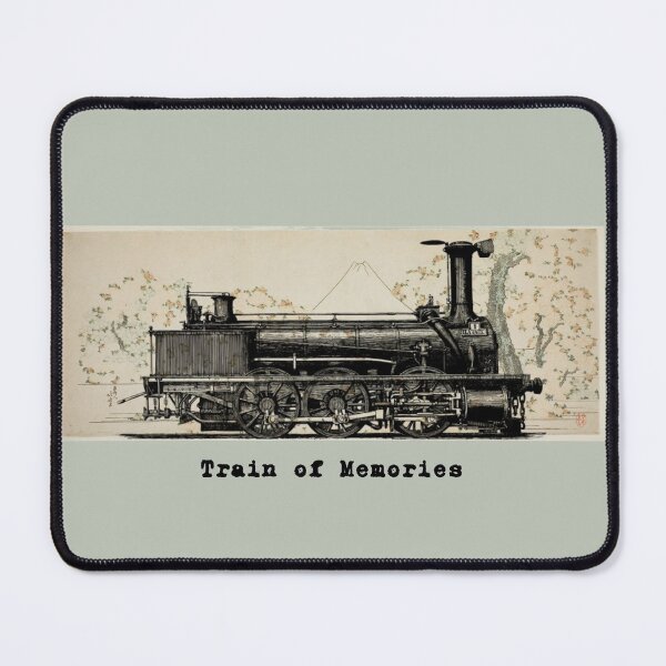Item preview, Vintage Steam Train of Memories - Antique Locomotive Art designed and sold by MINARAH.
