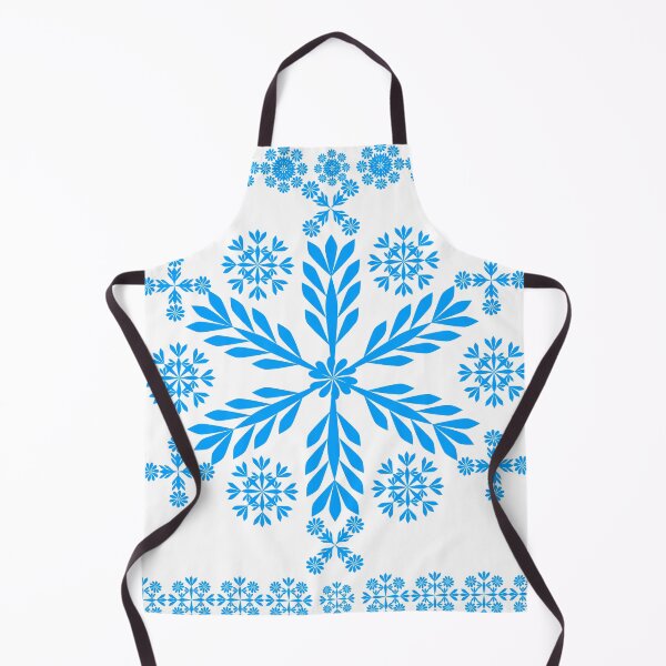 Item preview, Blue Snowflake Floral Ornament Decorative Vector Pattern designed and sold by Ei-Ei.