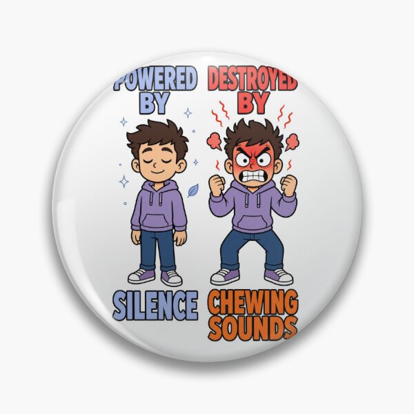 Item preview, Powered By Silence Destroyed By Chewing Sounds Tee designed and sold by Print Loft.
