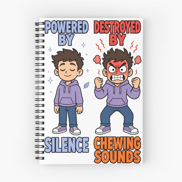 Item preview, Powered By Silence Destroyed By Chewing Sounds Tee designed and sold by Print Loft.