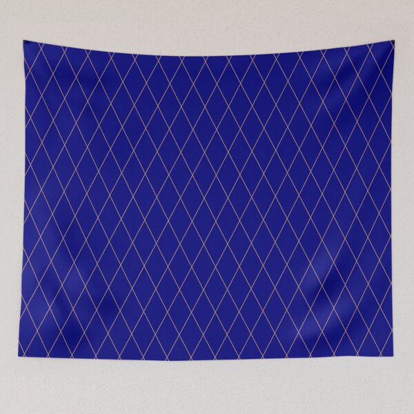 Item preview, Soft Orange Diamond Lines on Medium Blue designed and sold by Art in My Loft.
