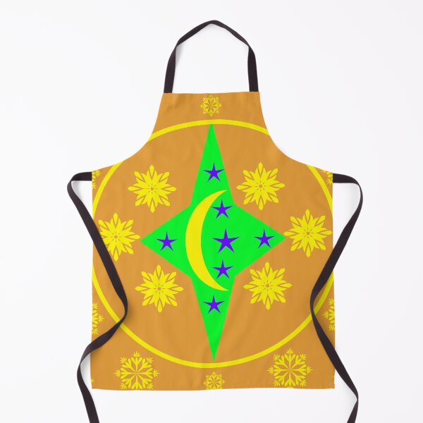 Item preview, Decorative Crescent Moon and Star Floral Emblem Vector Design designed and sold by Ei-Ei.