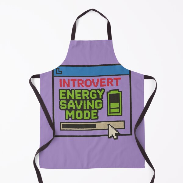 Item preview, Introvert Energy Saving Mode – Retro Pixel Humor designed and sold by Mad Factory Designs.