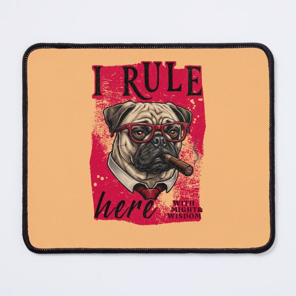 Item preview, Pug Boss Design – Funny Pug with Cigar Mafia Style Gift designed and sold by PixelsPaws.