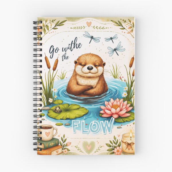Item preview, Cute Sleeping Otter Watercolor | Cottagecore Nature Design designed and sold by Crimsonstudio82.