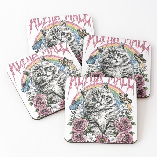 Item preview, Alpha Male Funny Kitten Ironic Meme Cat Vintage Floral designed and sold by darkdotsdesigns.
