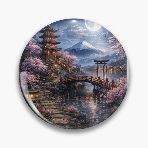 Item preview, Moonlit Japan designed and sold by ARTBIO.