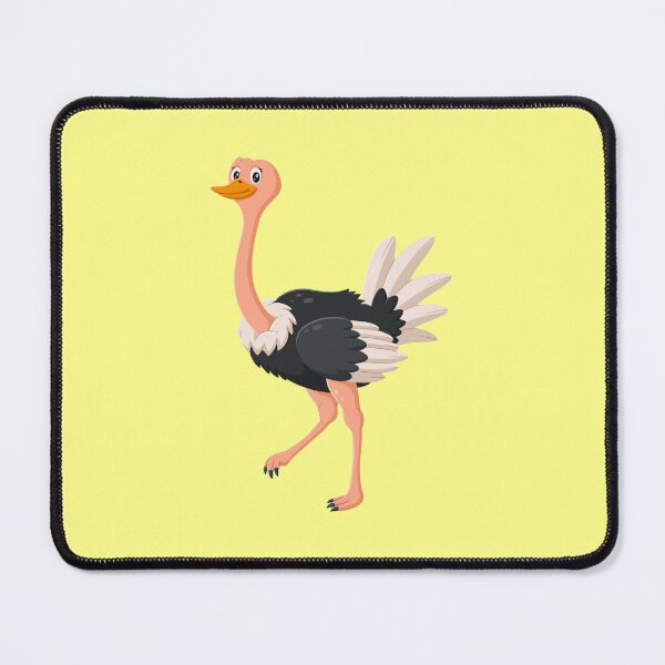 Item preview, Cute Cartoon Ostrich Walking Bird Illustration designed and sold by SolutionsArt.