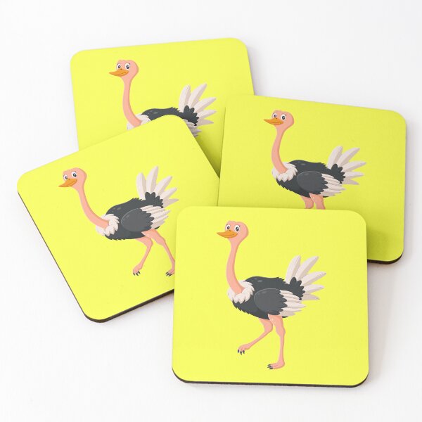 Item preview, Cute Cartoon Ostrich Walking Bird Illustration designed and sold by SolutionsArt.