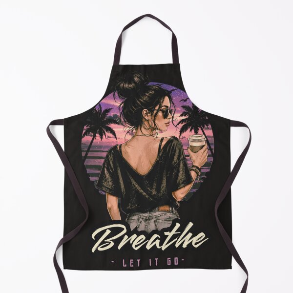Item preview, Breathe and Let It Go – Boho Sunset Woman Retro Design (Purple) designed and sold by All-About-Life.