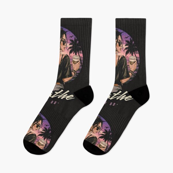 Item preview,  Breathe and Let It Go – Boho Sunset Woman Retro Design (Purple) designed and sold by All-About-Life.