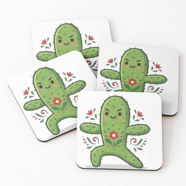 Item preview, Nopal Cactus Warrior II Yoga Pose designed and sold by moTshiTshi.