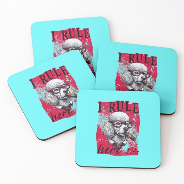 Item preview, White Poodle Boss Design – Funny White Poodle with Cigar Mafia Style Gift designed and sold by PixelsPaws.