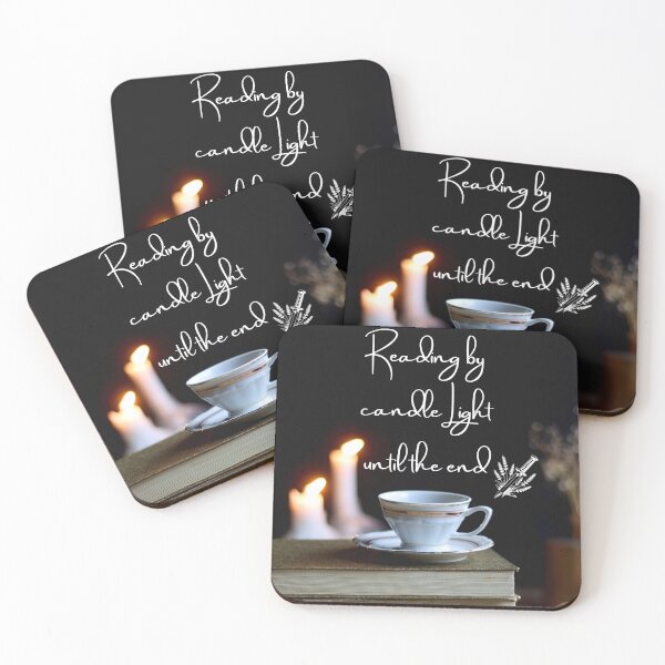 Item preview, Reading by candle light until the end Dark Academia Quote designed and sold by WildWoodlandWitch.