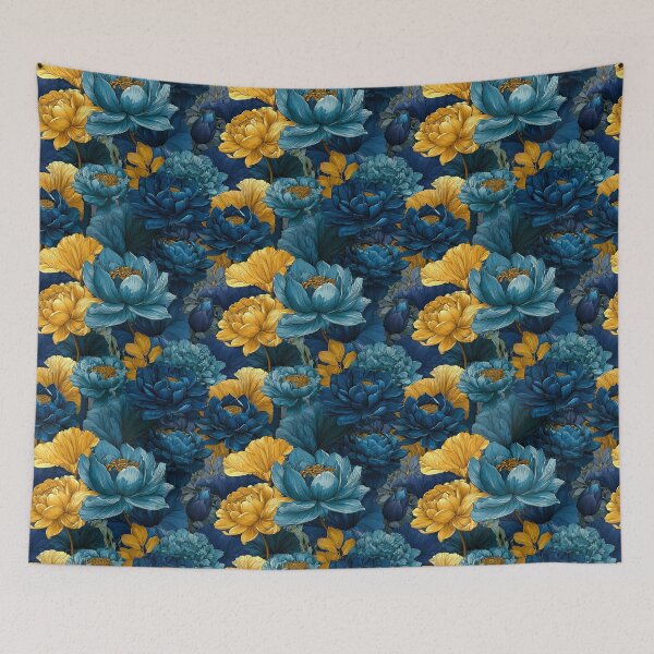 Item preview, Ornamental Lotus Floral - Tropical Flower Pattern - Anniversary Gift Ideas designed and sold by RoyalStarsPatts.