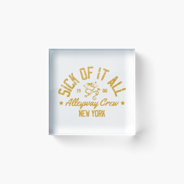 Item preview, Sick Of It All Alleyway Crew New York 1986 Distressed Emblem designed and sold by Phillipsbt.