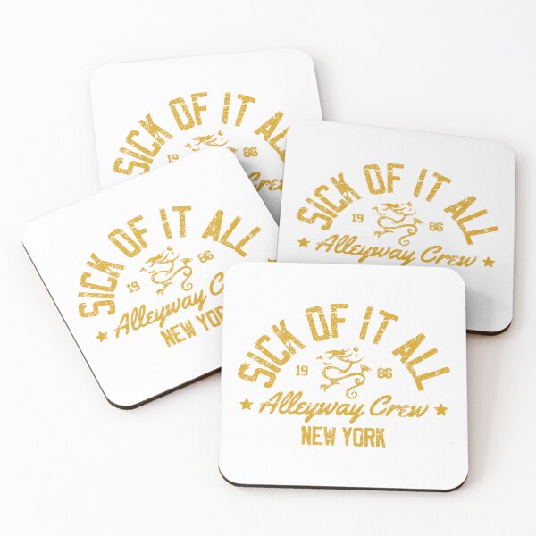 Item preview, Sick Of It All Alleyway Crew New York 1986 Distressed Emblem designed and sold by Phillipsbt.