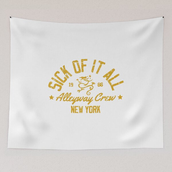 Item preview, Sick Of It All Alleyway Crew New York 1986 Distressed Emblem designed and sold by Phillipsbt.
