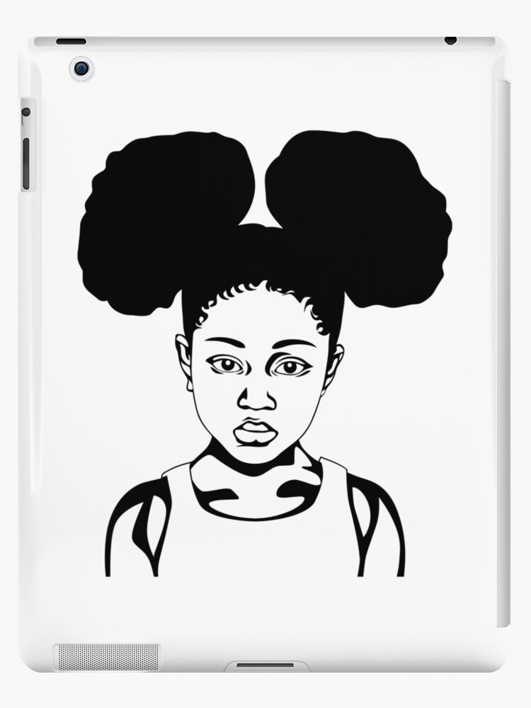 Coque Et Skin Adhesive Ipad Bebe Fille Noir Dreads Coiffure Afro Afro Americain Femme Classy Glamour Nubian Princesse Reine Diva Par Designsbyaymara Redbubble