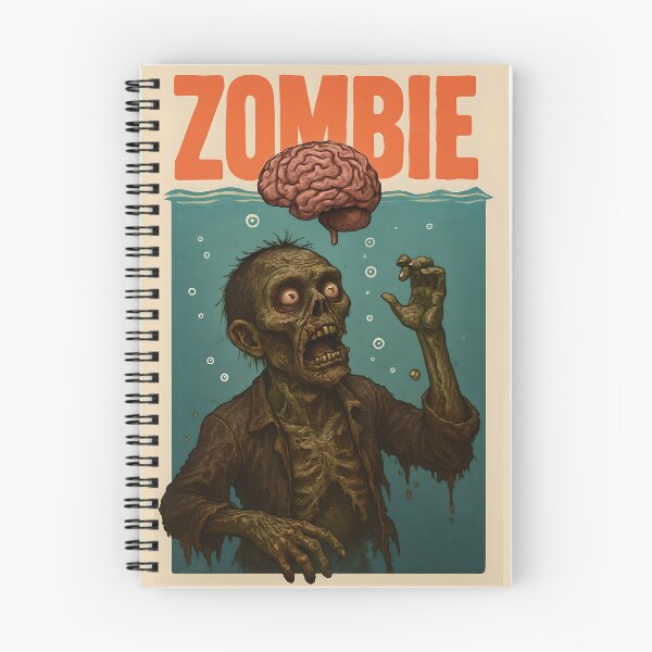 Item preview, Zombie Underwater - Underwater Brain Hunt designed and sold by NightTimeJ.