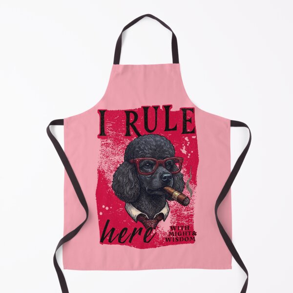 Item preview, Black Poodle Boss Design – Funny Black Poodle with Cigar Mafia Style Gift designed and sold by PixelsPaws.