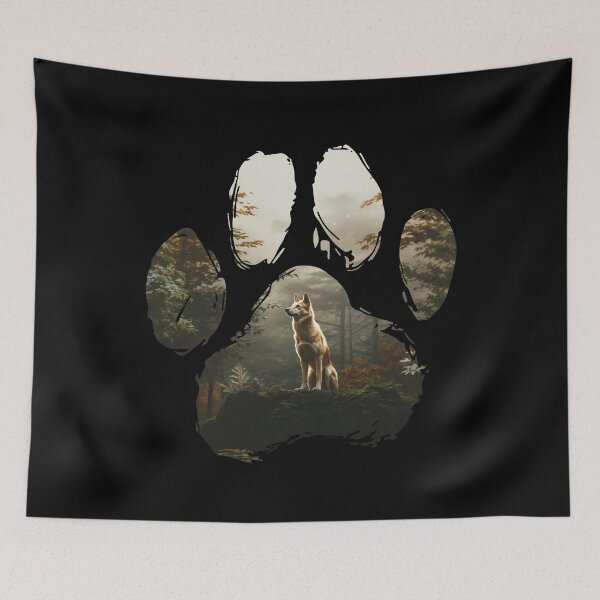 Item preview, Funny Korean Jindo Paw Foggy Mountain Tree Mom Dad Kids designed and sold by rafaeltto.